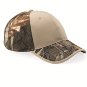 Solid Front Camo Back Cap