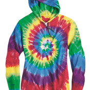 Tie-Dyed Hooded Pullover T-Shirt