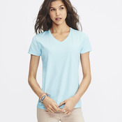 Garment-Dyed Women’s Midweight V-Neck T-Shirt