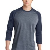 Heritage Blend 3/4 Sleeve Baseball Raglan Tee