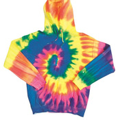 Blended Hooded Tie-Dyed Sweatshirt