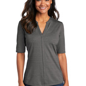 Women's Stretch Heather Open Neck Top