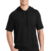 PosiCharge ® Tri Blend Wicking Fleece Short Sleeve Hooded Pullover