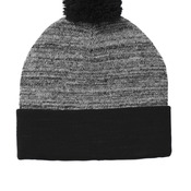 Heather Pom Pom Beanie