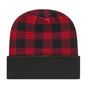 USA-Made Plaid Beanie