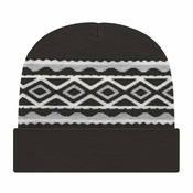 USA- Made Diamond Cuffed Beanie